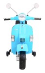 Mamido Detský elektrický skúter Vespa modrý