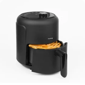 Huslog Teplovzdušná fritéza čierna / 1000 W / 2,3 l / 200 ° C / časovač 60 min (OWN000134)