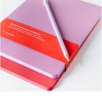 A-JOURNAL collection Linajkovaný zápisník Softcover Coral / Lilac – set 2 ks