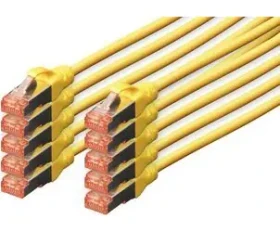 Digitus žltý / Patch kábel / Cat6 S/FTP / 3 m / LSZH / 10 ks (DK-1644-030-Y-10)