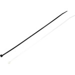 TRU COMPONENTS TC-12055476, TC-BT-300-3.6-NUVB, sada sťahovacích pásiek, 3.6 mm, 300 mm, prírodná, čierna, 400 ks; TC-12055476