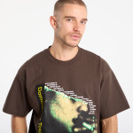 Tričko PLEASURES Domination T-Shirt Brown XXL