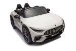 Mamido Mamido Elektrické autíčko Mercedes AMG SL63 4x200W 24V biele EVA, ECO koža