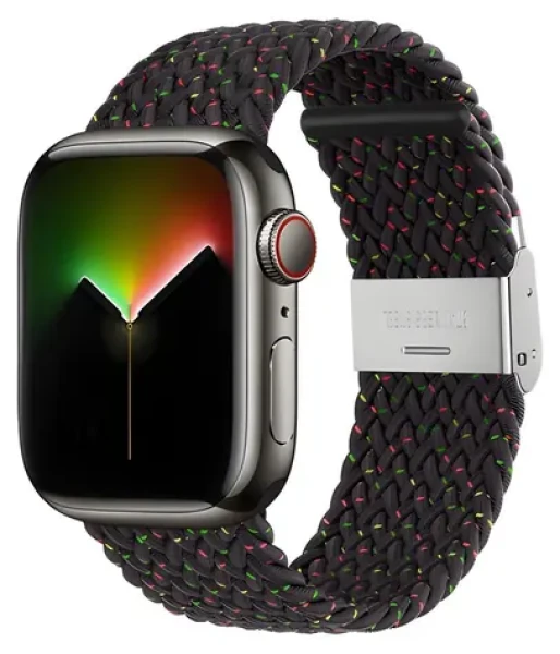 Devia Deluxe Sport 4 čierna / Remienok pre Apple Watch 44/45/46mm / Nylonový / Nastaviteľný (6938595381751)