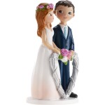 Svatebná figurka na dort veľké srdce 16 cm - Dekora - Dekora