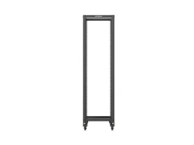 Lanberg Open Rack 42U čierna / Stojanový rozvádzač / 19" / Šírka 600 mm / Hĺbka 1000 mm / nosnosť 600 kg (OR01-6042-B)