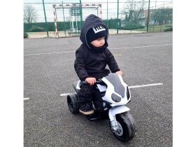 Mamido Detská elektrická motorka BMW S1000RR trojkolka čierna