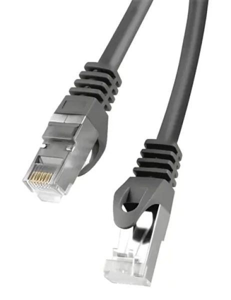 Lanberg CAT6 FTP 15 m čierna / Patch kábel / RJ45-RJ45 / Fluke Passed (PCF6-10CC-1500-BK)