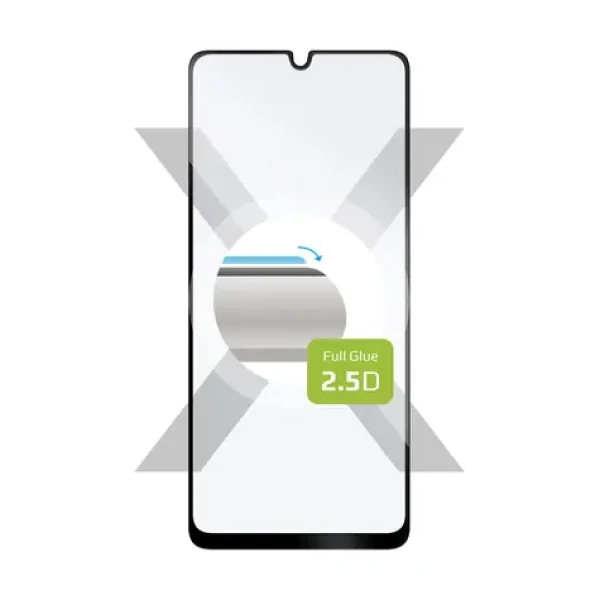 FIXED Full-Cover Ochranné tvrdené sklo pre Samsung Galaxy A32 4G čierna / lepenie cez celý displej (FIXGFA-705-BK)