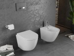 MEXEN/S - Lena Závesná WC misa vrátane sedátka, duroplast, biela 30220200