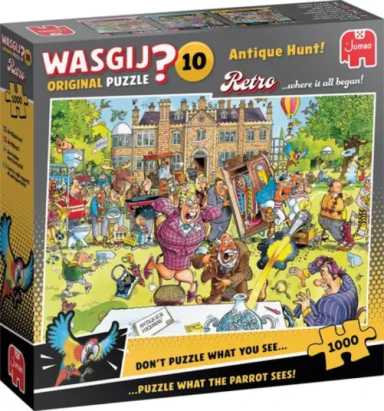 JUMBO Puzzle WASGIJ Retro Original 10: Lov starožitností!