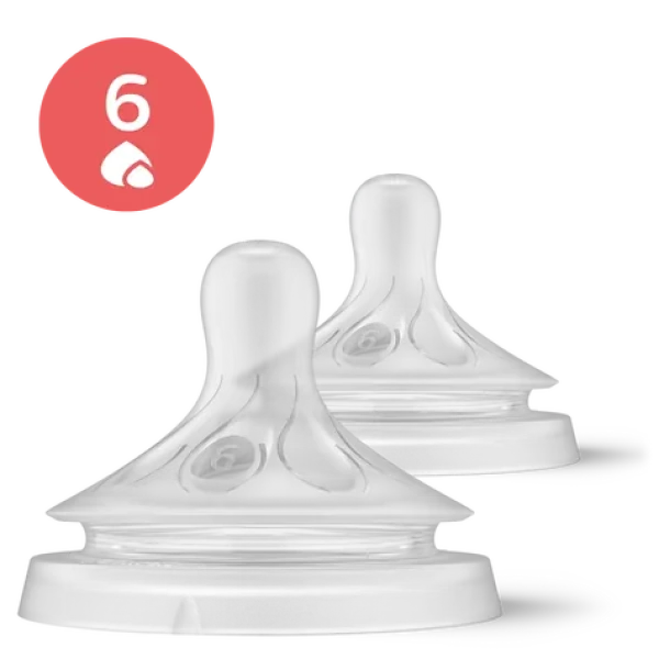 Philips Avent Natural Response SCY966/02 / Cumlík / Flow 6 - na kašu / 6m + / 2 ks (SCY966/02)