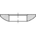 Podložka kužeľová 17 mm 30 mm ocel glavanizované zinkom 25 ks TOOLCRAFT 137920; 137920