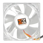 XigMatek Crystal 80mm červená / Ventilátor / 80x80 mm / LED podsvietenie (CLF-F8252)