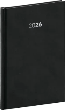 NOTIQUE Týždenný diár Balakon 2026, čierny, 15 x 21 cm (PGD-TA5BA-6120)