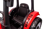 Mamido Mamido Detský elektrický traktor MX-616 s kabínou 12V | 2x45W červený