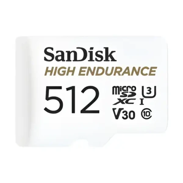 SanDisk High Endurance Monitoring microSDXC 512GB + adaptér / Pamäťová karta / Class 10 / čítanie: 100 MB/s (SDSQQNR-512G-GN6IA)