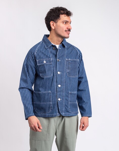 Service Works Pinstripe Denim Coverall 2.0 INDIGO XL