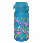 Ion8 Leak Proof Detská fľaša Flamingos modrá 350 ml (619098091076)