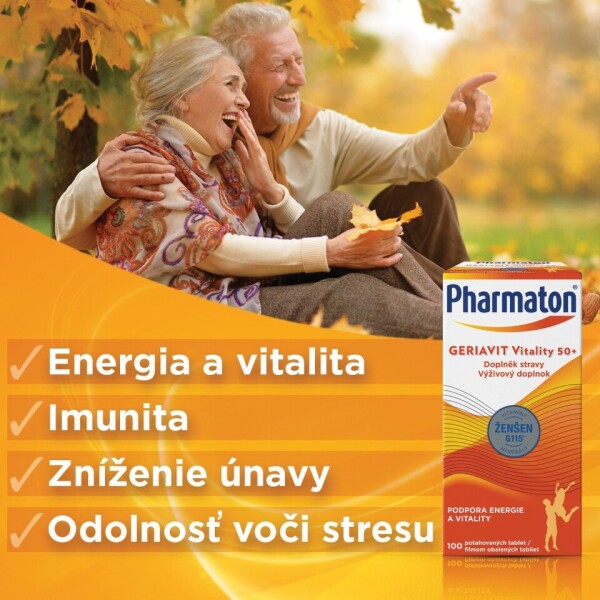 Pharmaton Geriavit Vitality 50+ 100 kapsúl