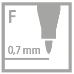 STABILO® OHPen Universal - fine - červená (842/40)