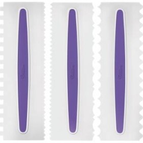 3 ks Icing Comb cukrářské stěrky 22,8 x 7,6 cm - Wilton - Wilton