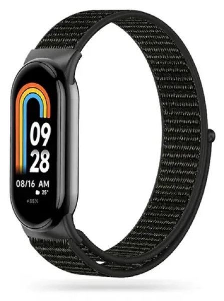 Tech-Protect Nylon Strap čierna / Remienok / pre XIAOMI SMART Band 8, 8 NFC / nylonový