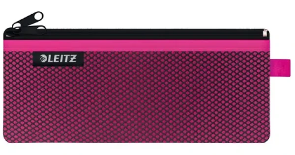 Leitz Wow Dvojité textilné vrecko M ružová / Nylonová sieťovina / 210 x 85 mm (40120023)
