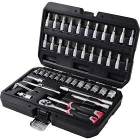 TOOLCRAFT Súprava bitov a nástrčných kľúčov, 1/2 , 1/4 , 3/8 , 48-dielna, TO-10675383; TO-10675383