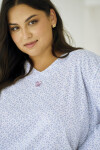 Taro Debora 3463 long/r 2XL-4XL Z25/26 dámske pyžamo modrá 4XL