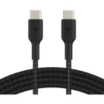 Belkin BOOST CHARGE napájací kábel opletený USB-C na USB-C čierna / 60W / 2m (CAB004bt2MBK)