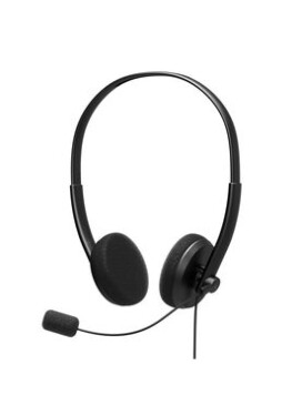 PORT CONNECT 901604 Stereo headset s mikrofónom / USB-A / kábel 2 m / čierna (901604-PC)