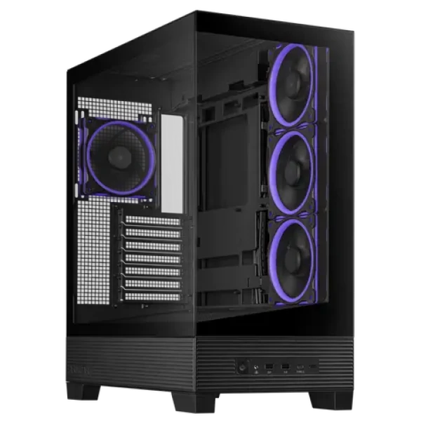 Asus A31 PLUS TG ARGB čierna ATX / 2x USB 3.1 / USB-C 3.2 / bez zdroja / priehľadná bočnica (90DC00R0-B19000)
