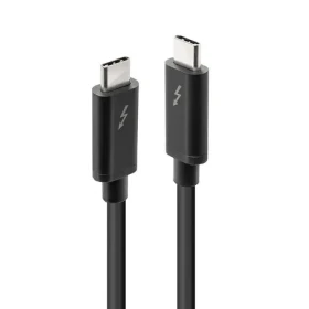 Lindy 41556 čierna / Kábel Thunderbolt 3 / 20 Gb/s / pasívny / 1 m (41556)