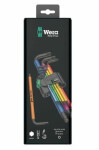 WERA 950 9 Hex-Plus Multicolour 1 SB Multicolour Sada zástrčných kľúčov / metrická / BlackLaser (05073593001)