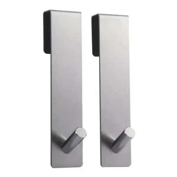 MSV NOKO 2 ks závesných háčikov na sprchovú zástenu nerezová oceľ / 10 mm (3700703997702)