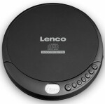 Lenco CD-200 čierna / prenosný CD prehrávač / 3.5 mm jack / CDamp;CD-Ramp;CD-RW (CD-200)