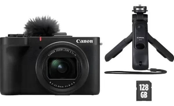 Canon PowerShot V1 VLOGGING Kit / Kompaktný fotoaparát / 3,1x zoom / CMOS / 4K video / Dotykový LCD 3" / Wi-Fi (6390C004)