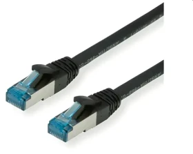 Digitus Patch kábel Cat6A / Sieťový kábel / S/FTP (PiMF) / LSOH / 0,15 m / čierna (21.99.1984-100)