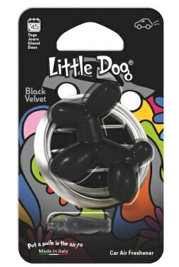 Little Dog - Čierny zamat Vôňa do auta