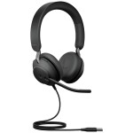 JABRA Evolve2 40 SE Stereo USB-A (MS) čierna / Slúchadlá / mikrofón / USB / MS Stereo (24189-999-999)