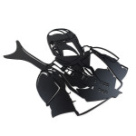 Veselá Stena Drevená nástenná dekorácia Star Wars Mandalorian čierny malý