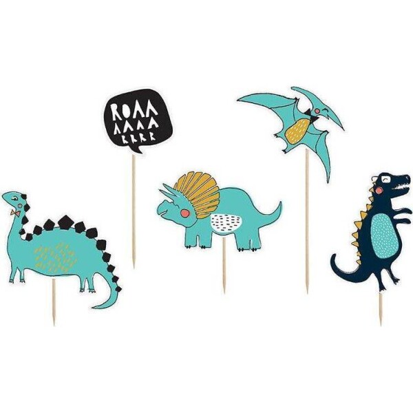 PartyDeco zapichovací dekorace na dort Dinosauři KPT31 dortis - PartyDeco - PartyDeco