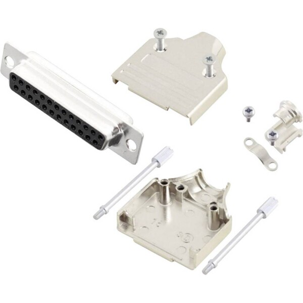 MH Connectors MHDM25-DM25S-K sada D-SUB zásuvková lišta 180 ° Pólov: 25 spájkovaný 1 ks; MHDM25-DM25S-K