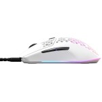 SteelSeries Aerox 3 Snow biela / Herná myš / optická / 8500DPI / USB-A / 1.8m / 6 tlačidiel (62603)