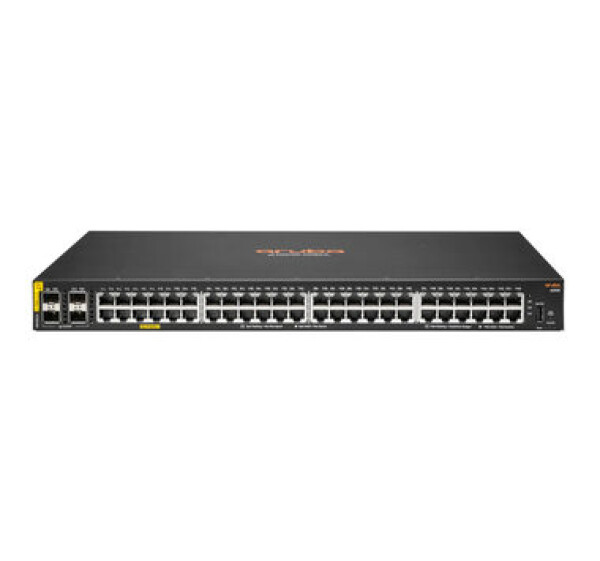 HPE Aruba 6000 / Switch / 48 GigE / 48x Gbit RJ-45 / 4xSFP / PoE 370W / QoS / VLAN (R8N85A)