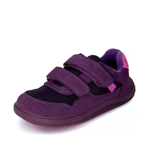 Dievčenské celoročné barefoot tenisky Bugga SAFI Dark Purple B00201-06 - 32