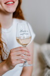 Bella Rose Sklenice na víno Všechno bude CZ