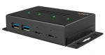 Lindy Metal Hub 4 Port čierna / USB hub / USB-C / 4 porty / USB 3.2 Gen 2 / 10 Gbit/s (43094)