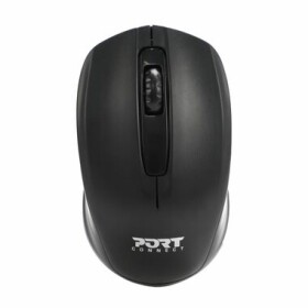 PORT CONNECT Wireless OFFICE čierna / bezdrôtová myš / USB 2.4GHz dongle / 1000 DPI / 2x AAA (900508-PC)